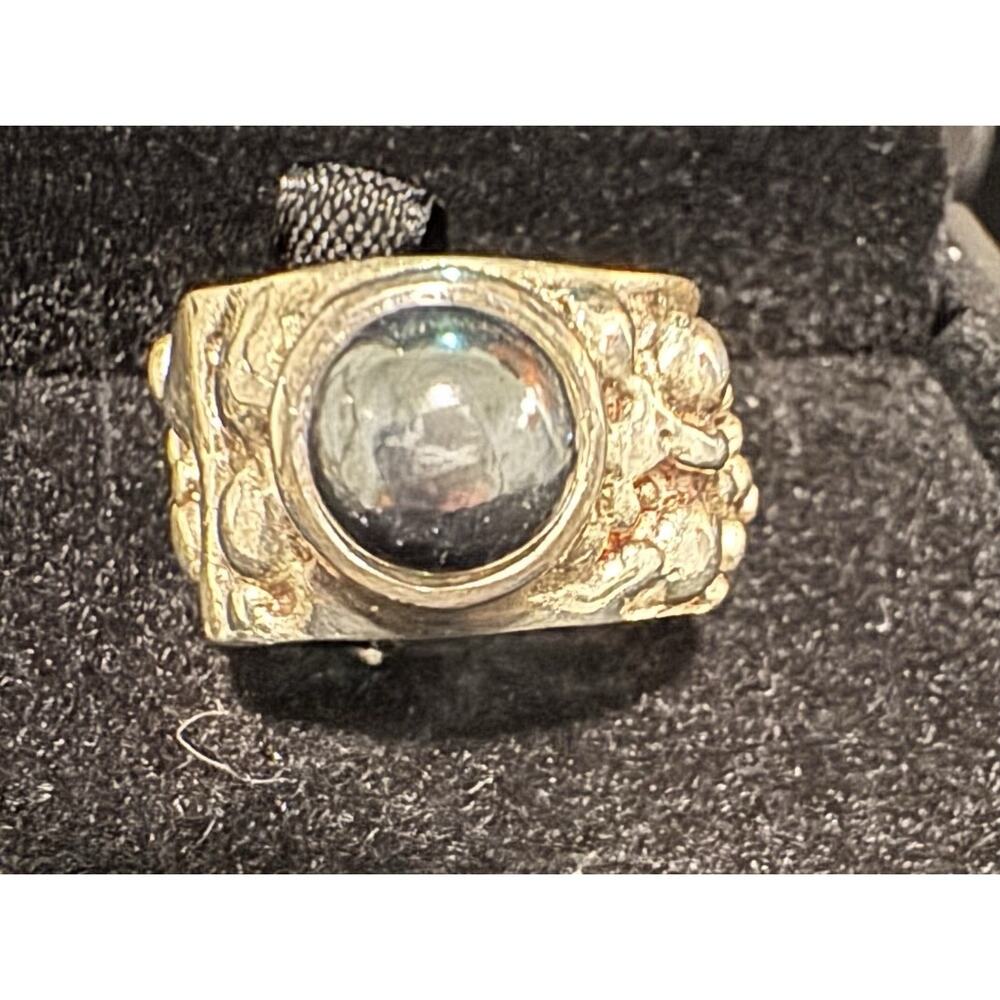 Size 8 Sterling Silver Ring With 8.5mm Tahitian Pearl
